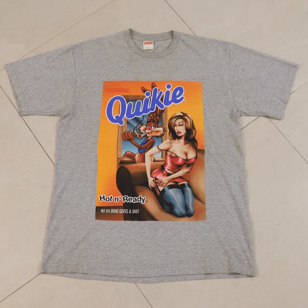 Supreme 2005 Quikie Quickie Tee T-Shirt Grey size Large